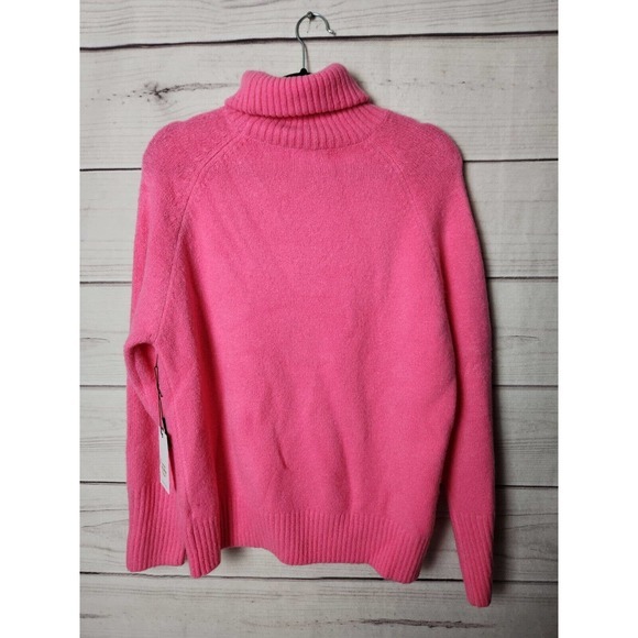 NWT‎ Collection by Cezele Women's Hot Pink Trunk Neck Long Sleeve Sweater Size M - Picture 2 of 7
